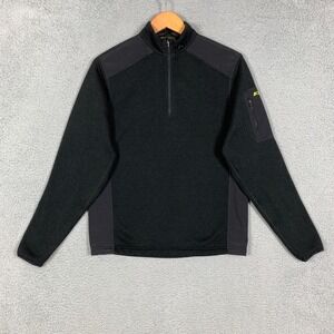 Klim Yukon Jacket Men's Small S Black Polartech Fleece Lined 1/4 Pullover Riding